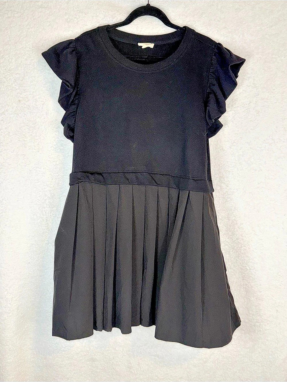 Entro Women’s Black Ruffle Sleeve Dress Size 1X